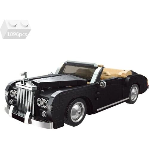 High-tech 1964 RR Sliver Cloud Retro Car Building Blocks Classic Model MOC Supercar Kit Bricks Kids Toys For Children Boys Gifts