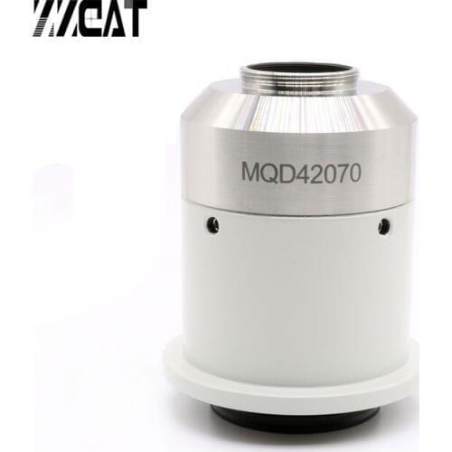 0.7X Biological Microscope C-Mount Camera Adapter CCD Mounting Interface for NIKON Microscope Camera