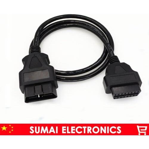 1.5 meter OBD 16 Pin Female to 16 Pin Male extended Cable,ELM327 extension cord/cable for Car,150cm OBD long cable
