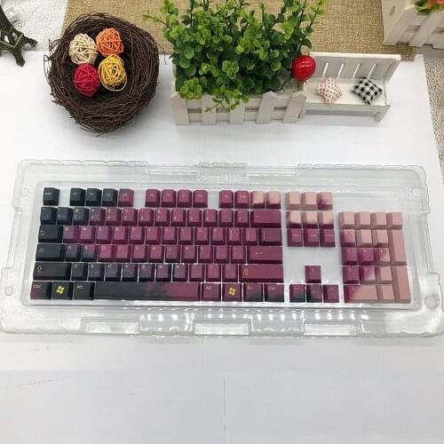 1Set/104Key PBT Keycaps personality Sublimation Gradient Key Cap for Mechanical Keyboard OEM