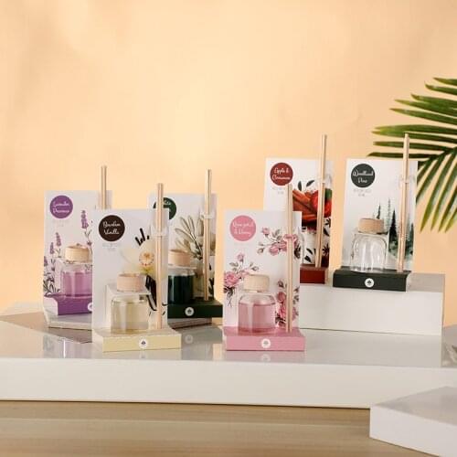 1PC 50ml Aromatic Reed Diffuser Lavender Provence Woodland Pine Apple Cinnamon White Ginger Tea Rose Petal Honey Bowbon Vanilla