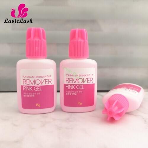 10 bottles original Korea SKY Pink Gel Remover For Eyelash and Eyebrow Extensions Glue glue remover 15g/pcs