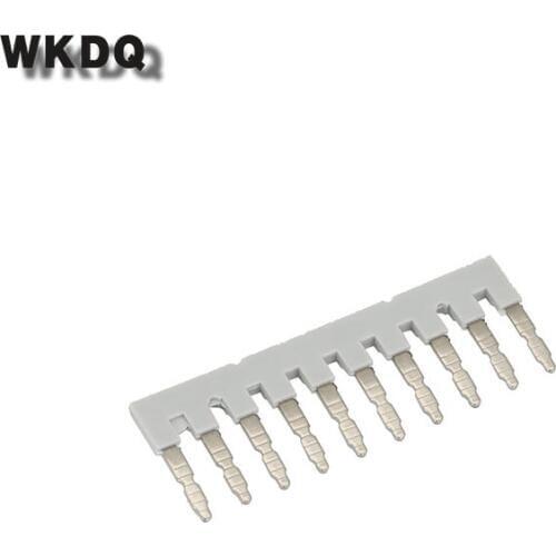 10Pcs EB10-6 Jumpers For Wire Electrical Connector UK2.5B UKKB5 UDK4 DIKD1.5 EB 10-6 Din Rail Terminal Blocks Insertion Bridge