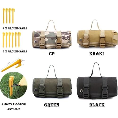 Tactical Lightweight Roll-Up Shooting Mat Non-padded Shooting Accessories Hunting Gun Rifle Cleaning Mat for Shotgun