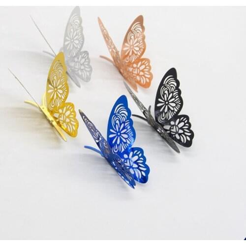 12Pcs/Set Butterfly Wall Sticker DIY Home Decoration Wall Stickers Wedding Party Wedding Decors Butterfly Fridge Stickers