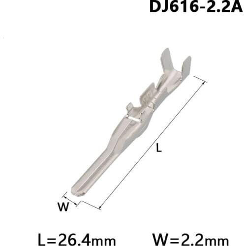 2000 Pcs Female Male Pins ABS Sensor Fog Lamp Automotive Connector Terminal For Mitsubishi Souast DJ616-2.2A DJ625-2.2A