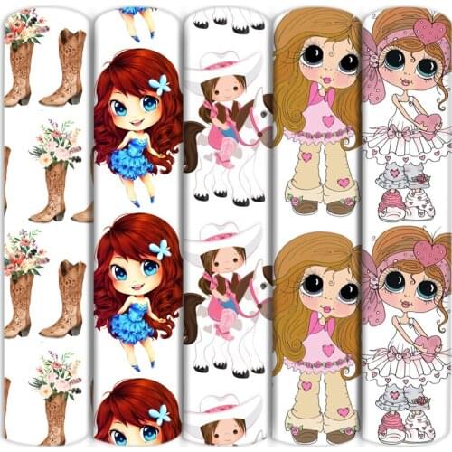 50*145cm 100% Pure Cotton Girls Boots Fabric Material Patchwork Sewing Quilting Fabrics For Quilting Needlework DIY,1Yc17883