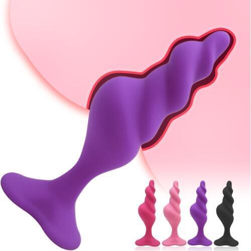Anal Sex Toys Thread Silicone Anal Plug For Male Women Prostate Massager Anal Beads Plug G Spot Stimulator Butt Plug Sex Toys