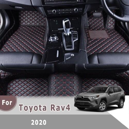 RHD Carpets Car Floor Mats For Toyota Rav4 2020 Auto Foot Pedals Kits Protect Decoration Accessories Interior Styling Automobile