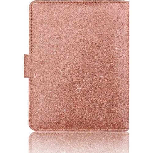 28GD Shiny Passport Holder Wallet RFID Blocking Case for Passport Travel Cover Case