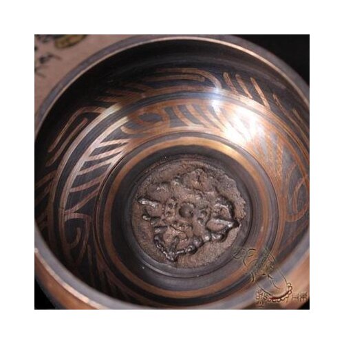 Bowl Hand Hammered CHAKRA Meditation 170-180MM Bronze Buddhism copper singing bowls Antique Garden Decoration Silver Brass