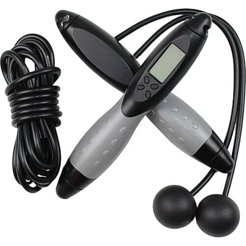 Digital Jump Rope, Cable Speed Rope Counting Skipping Rope for Exercise Fitness, with Non-Skid Handles for Women Men Kids