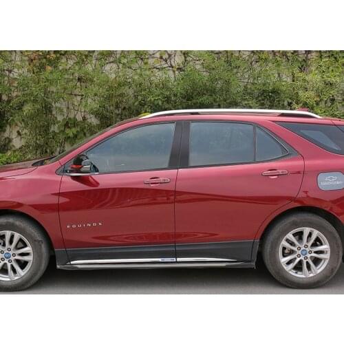 For Chevrolet Equinox 2015 2016 2017 2018Car Window Trim Stainless Steel Car Window Bright Strip Doors and Windows Decoration