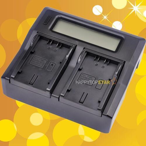 Dual Double Digital LCD Fast Quick Charger for Panasonic CGA-D07S D08S D16S D28S D54S S602E VW-VBD29 VBD58 VBD78 VSK0644 VSK0581