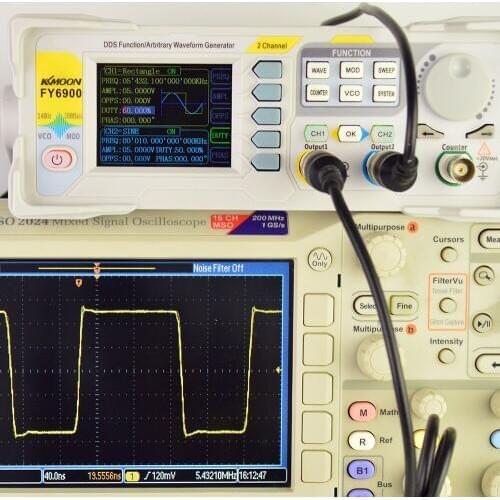 100MHz Function Signal Generator Digital DDS Dual-channel Function Signal/Arbitrary Waveform Generator Pulse Signal Source
