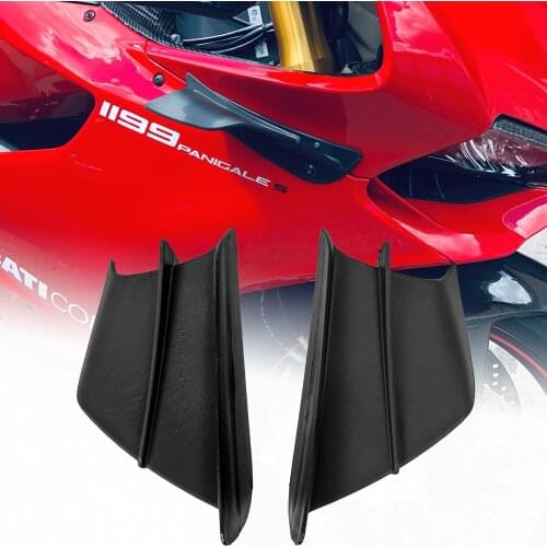 Motorcycle Winglet Aerodynamic Wing Kit Spoiler Fairing For Kawasaki Ninja H2 H2R ZX6R Yamaha Suzuki Ducati 1199 Aprilia RSV4 V4