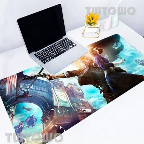 Bioshock Mouse Pad XL Laptop Gaming VIDEO Games Locking Edge Gaming Speed Tablet Mini Pc Gaming Computer Gamer Mats Mousepad