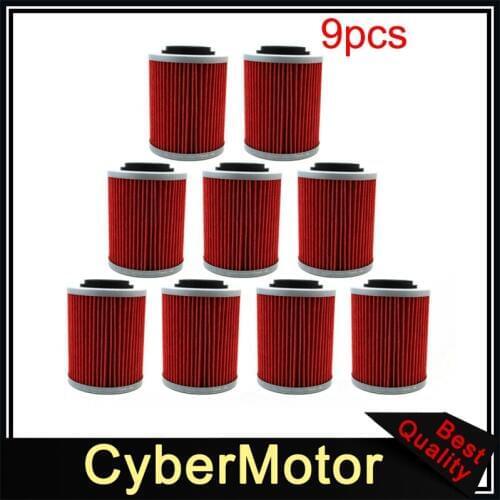 9x Oil Filter For CAN-AM APRILIA 650 STARK BOMBARDIER DS650 SKI DOO V-800
