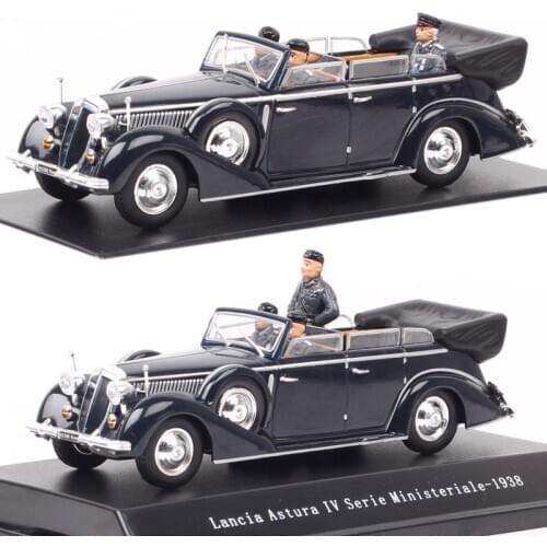 1:43 Scale Lancia Astura IV Serie Ministeriale 1938 Vittorio Emanuele III Action Figure Diecasts & Toy Vehicles Car Model Gifts