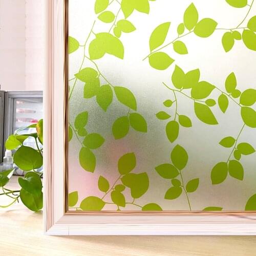 Matte Window Film Stained Glass Decorative Uv Window Sticker Privacy Vinyl Frosted Adhesive Film Window Decal for Glass Window