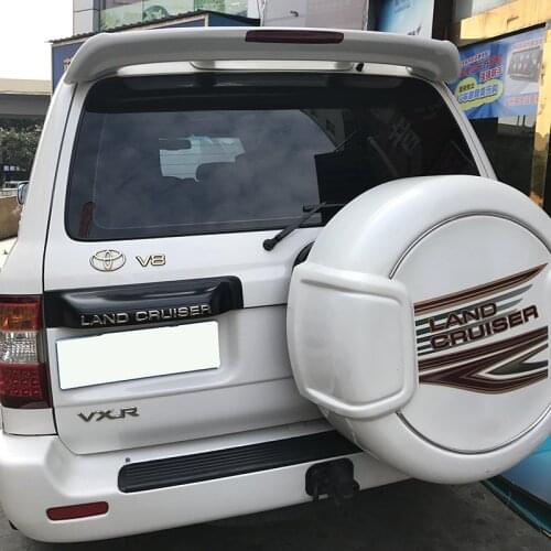 RQXR unpainted ABS tail wing roof visor rear spoiler for toyota Land cruiser FJ/LC 80 100 4700 4500