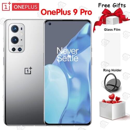 Original Oneplus 9 Pro 5G Mobile Phone 6.7 Inch LTPO AMOLED 120Hz 8GB+256GB Snapdragon 888 Octa Core IP68 NFC Smartphone