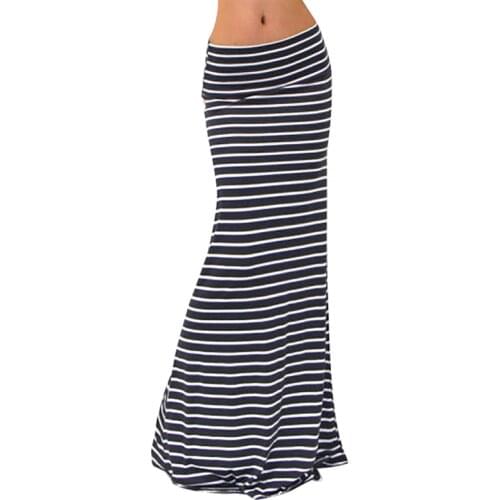 Plus Size Long Skirts Women Spring And Summer Floor-length High Waist Printed Skinny Pencil Skirt Elegant Vintage Ladies Skirts