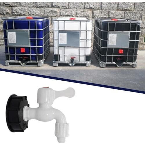 Self-Locking IBC Outlet Tap Brass Faucet S60*6 IBC Tank Tap Adapter IBC Faucet Ton Barrel Connectors Replacement Garden Faucet