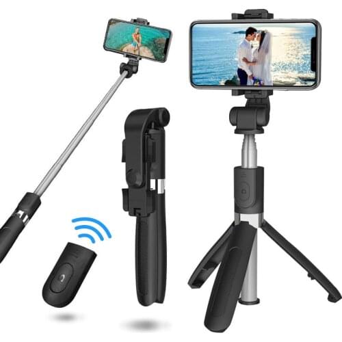 Wireless Bluetooth Selfie Stick Tripod With Remote Selfie Extendable Foldable For Iphone IOS Android Action Camera Phone Stand