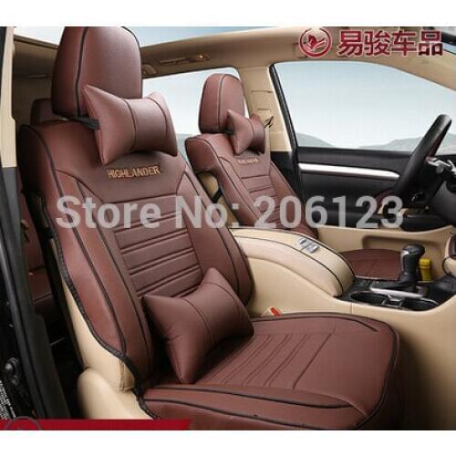 Special seat covers Note comfortable breathable seat covers 7 set for Toyota Highlander 2014 2015 2016 2017
