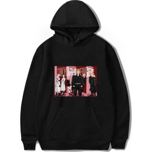 Manga Printed Sweatshirt Tokyo Revengers Hoodies Mens Tracksuit Oversized Hoodie Sano Manjirou Ken Ryuguji Haori Anime Pullover