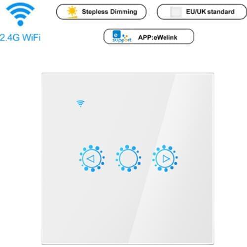 Smart Switch Dimmer 3 Way Wall Wifi Lamp LED Light Touched Switch Voice Control Phone APP Switch Light for Alexa Google Home