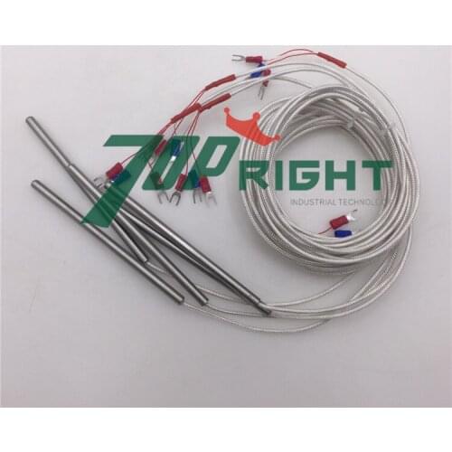 High quality Pt100 temperature sensor dia.6mm St, St. 120mm long with 2m cable