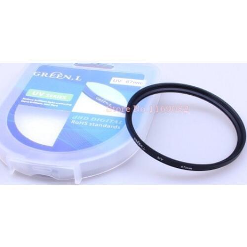 Green.L 67mm UV filter Lens Protector Filter for D7000 D5200 D5100 D600 D800 D700 18-105mm Lens Camera