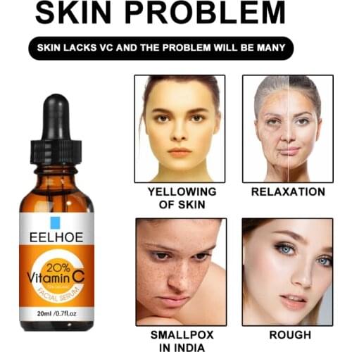 10/20/30ml Vitamin C Liquid Serum Anti-aging Whitening VC Oil Facial Serum Hyaluronic Acid Face Serum Anti-wrinkle TSLM1