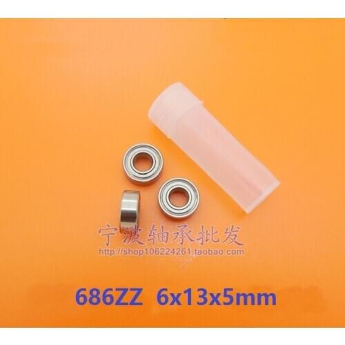 500pcs/lot 686ZZ 6x13x5 mm deep groove ball bearings Miniature Mini bearing 6*13*5