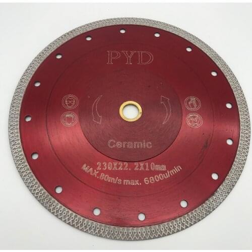 Diamond Disc X Teeth Ultra Thin for Wet Cutting Tiles Porcelain Ceramic and Stoneware Mode Cut With Minimum Chips