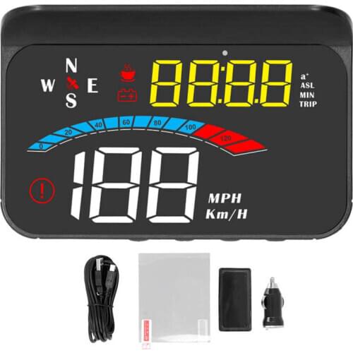 Digital speed meter car car speed meter Universal Head Up Display HUD HD Projector Warning Function Monitor Car Instrument