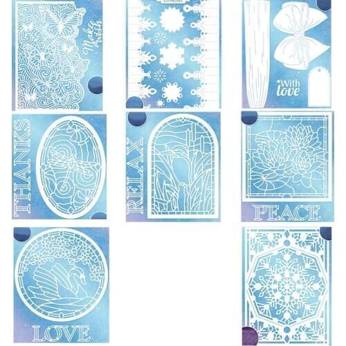 Flowers Butterflies "With Love" Words Metal Cutting Dies For Scrapbooking Craft Die Cut Card Making Embossing Stencil Photo New
