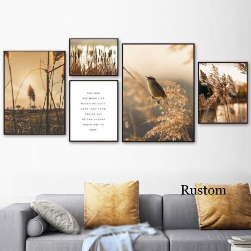 Nordic Style Home Decor Decorative Prints for Wall Painting Interior Decor Landscape Picture On Loft Canvas Art Frameless