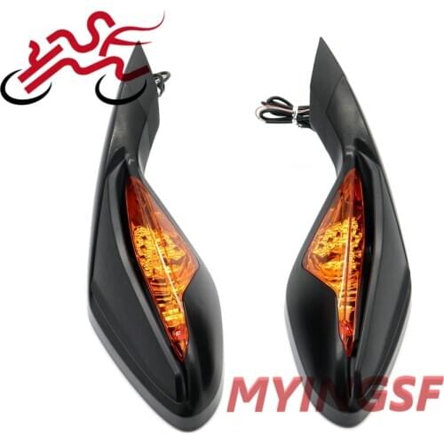 For MV Augusta F3 675 2012-2018 F3 800 2013-2017 Motorcycle rearview mirror with turn signal light,reverse mirror reflector