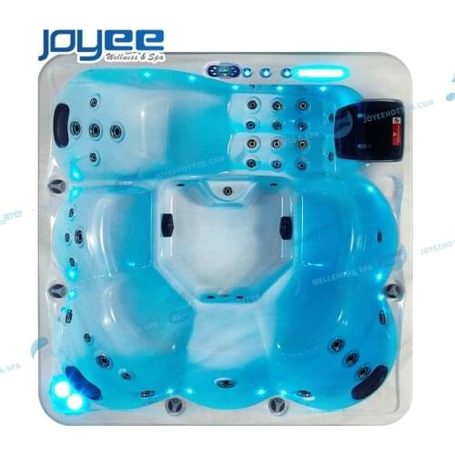 JOYEE Jacuzzi Spa Supplier Whirlpool Massage Bathtub Luxury Freestanding Outdoor Hot Tub for 5 6 Person Hydro Therapy