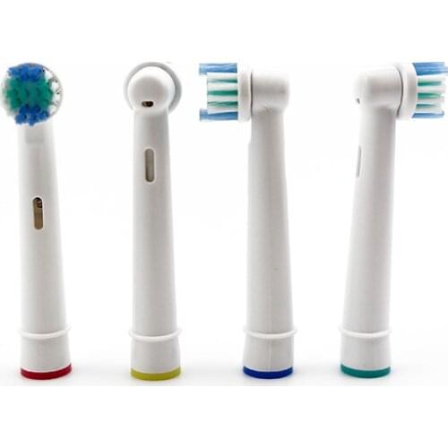 Different size electric toothbrush heads for Oral B
