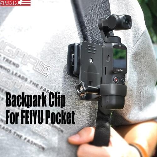 STARTRC FeiYu Pocket Backpack Clip Stand Expansion Bracket Mount Adapter Stable Holder For FEIYU Pocket Handheld Gimbal Camera