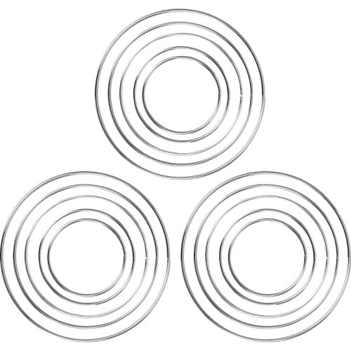 Dream Catcher Hoops 5 Size Dreamcatchers Weldable Metal Ring for Macrame Wedding Décor DIY Handcraft Project