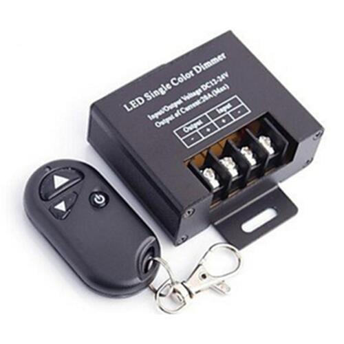 Free Shipping DC12-24V 20A LED Single Color LED Dimmer Controller with RF Wireless Remote for Single Color LED Strip Light