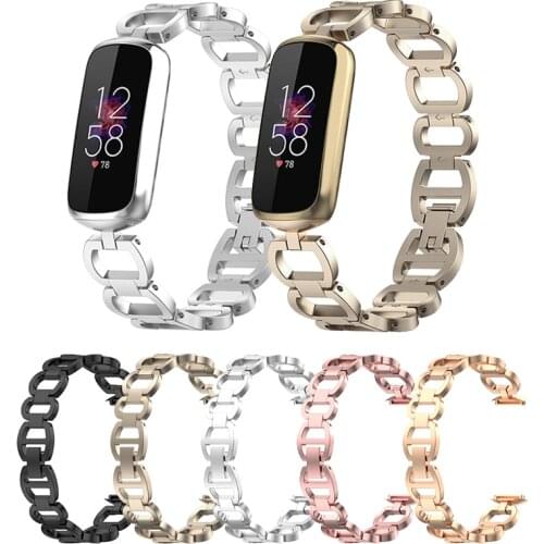 Metal Strap For Fitbit Luxe Watch Band For Fitbit Luxe Stainless Steel Bracelet Loop Smart Watch Accessories Adjustable Belt