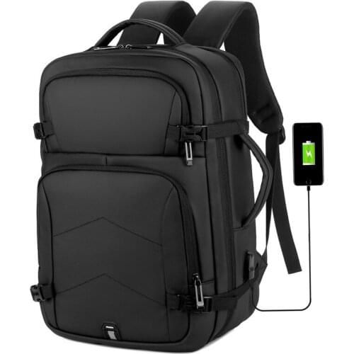 BY_00022 Backpack Laptop Mens Business Casual Waterproof Back Pack Male Computer Bagpack Black Travel Boys Work Backpacking