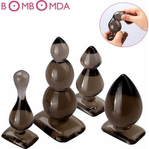 New 4 Styles Soft Anal Sex Toys Anal Balls Beads Anal Anus Plug Silicon Butt Plug Sex Products Sex Masturbation For Men Women O3
