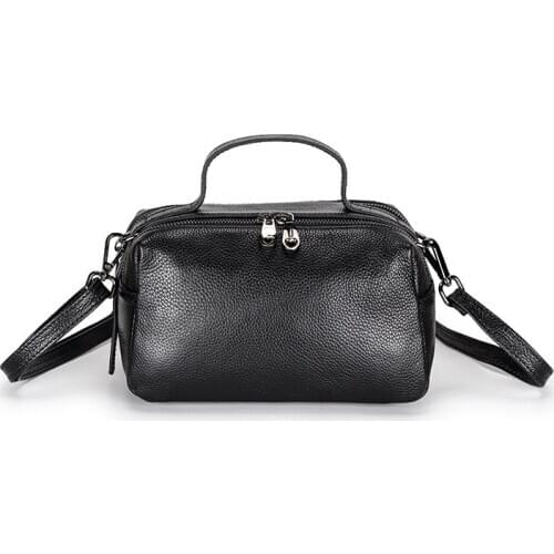 Novelty LeatherTote Bag Women Fashionable Hundred-Style Temperamental Stiletto Sachels Double-Layered Cowhine Shoulder Handbags